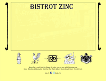 Tablet Screenshot of bistrotzinc.com